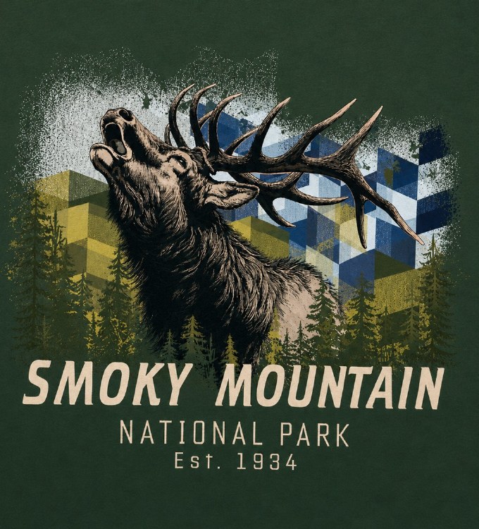 Forest & Elk - Military Green
