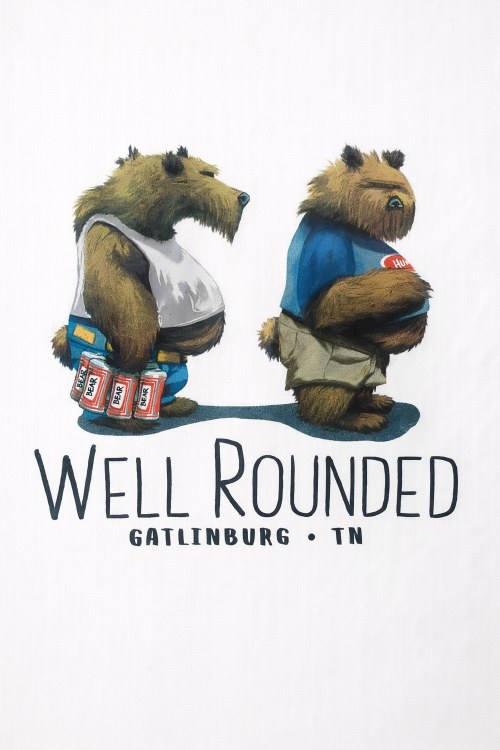 Well Rounded Bear- White- S