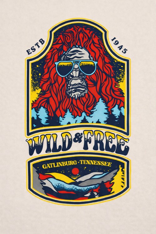 Wild & Free Sasquatch- Khaki- L
