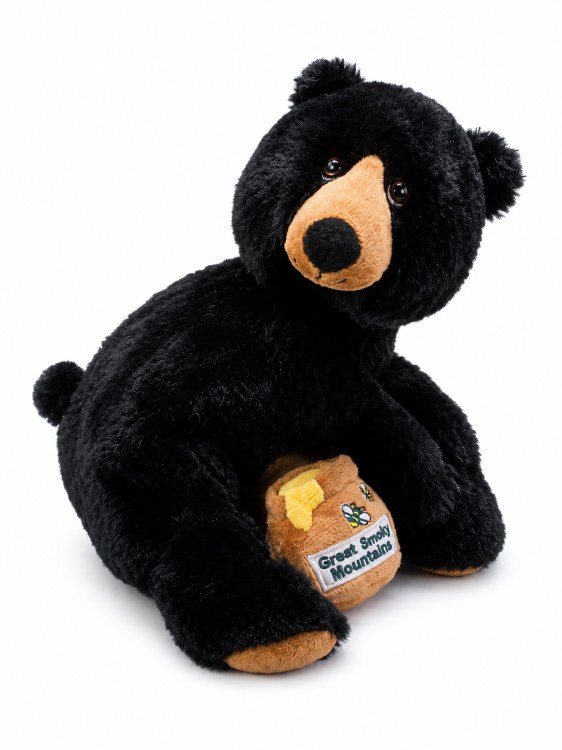 10" Bear Cuddling Honey Pot