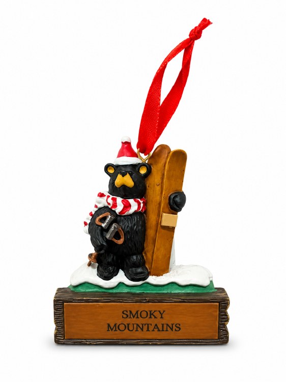 Bearfoots Skier Bear Ornament/Magnet