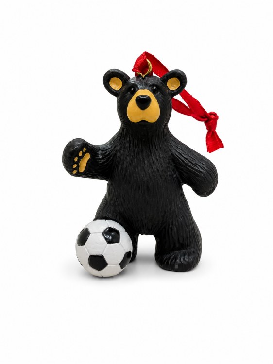 Bearfoots Soccer Bear Ornament