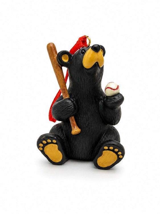 Bearfoots Baseball Bear Ornament