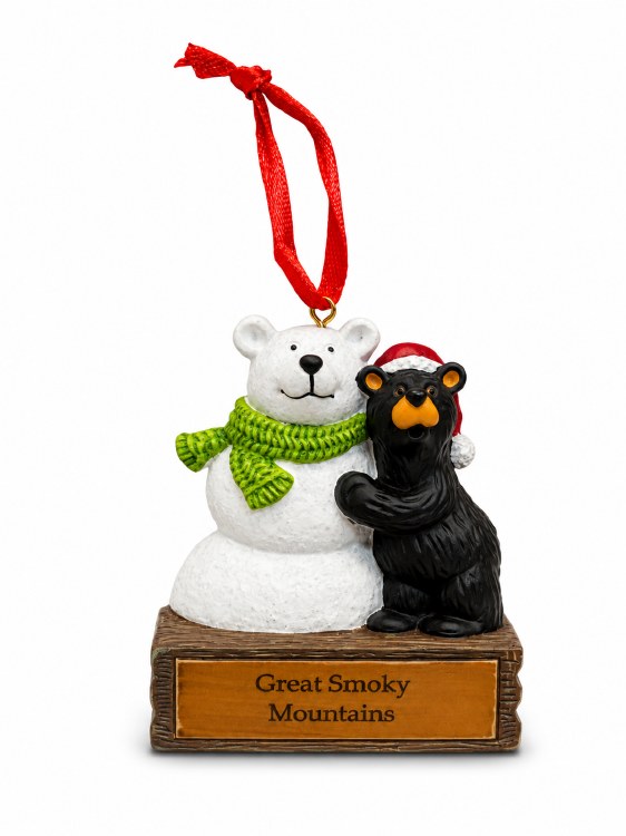 Bearfoots Build a Snowman Ornament