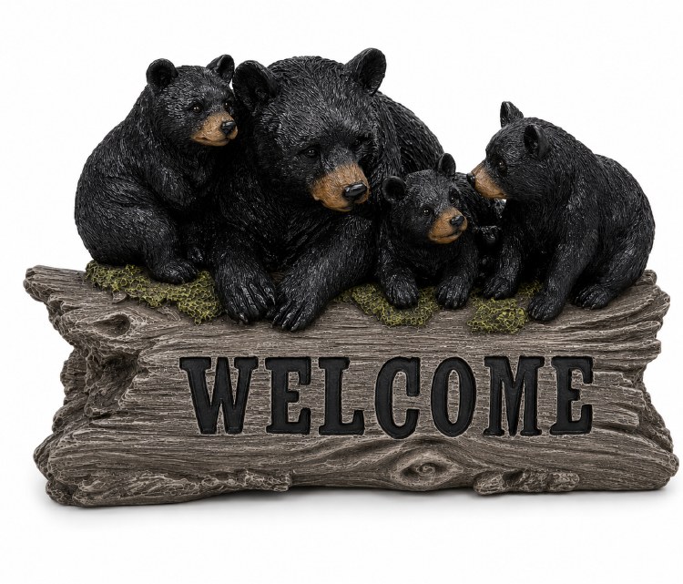Bears on Welcome Log