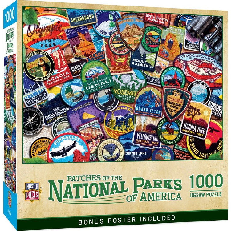 National Park Patches - 1000 Piece Puzzle