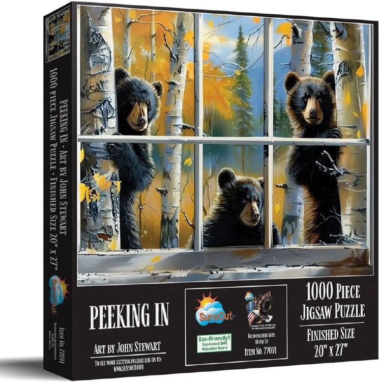 Peeking In- 1000 Piece Puzzle