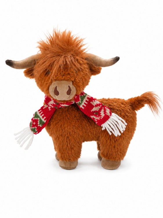 Festive Highland Cow Stander