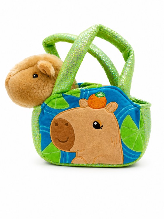Carrier with Capybara Plush