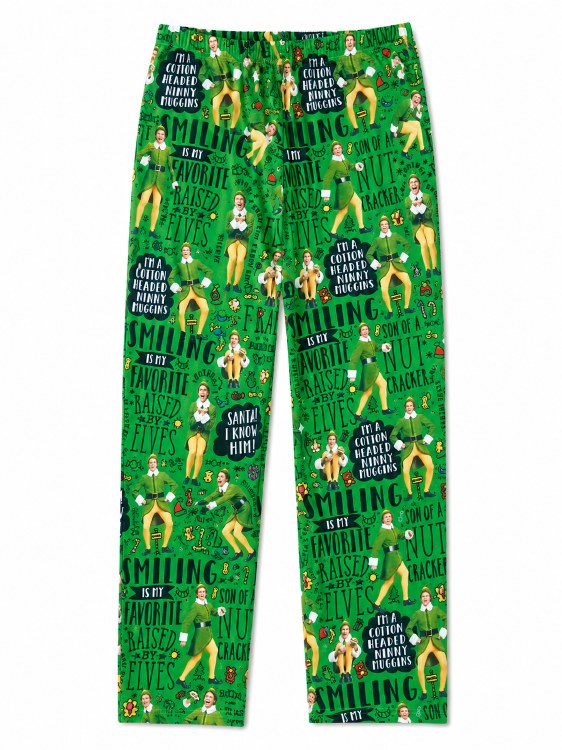 Lounge Pants Elf Pattern - L