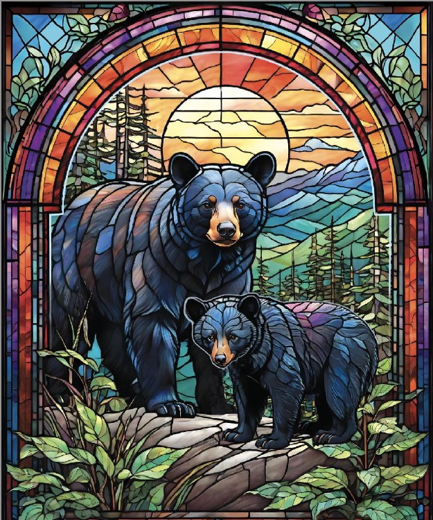 Blanket - Black Bear & Cub