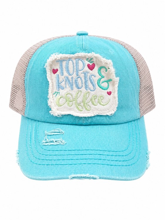 Cap/CrissCross/TopKnots/Mint