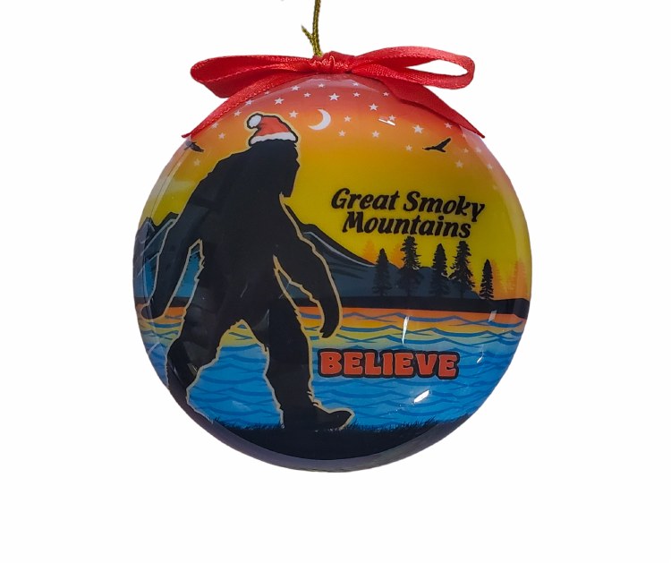 Bigfoot Silhouette GSM Ornament