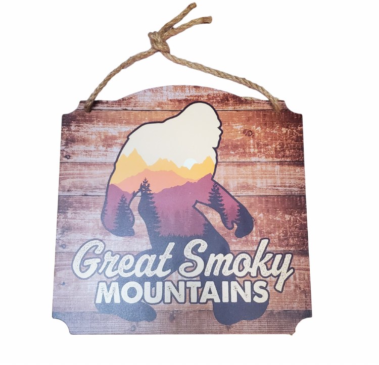 Hanging Metal Sign- Bigfoot Great Smoky Mountains