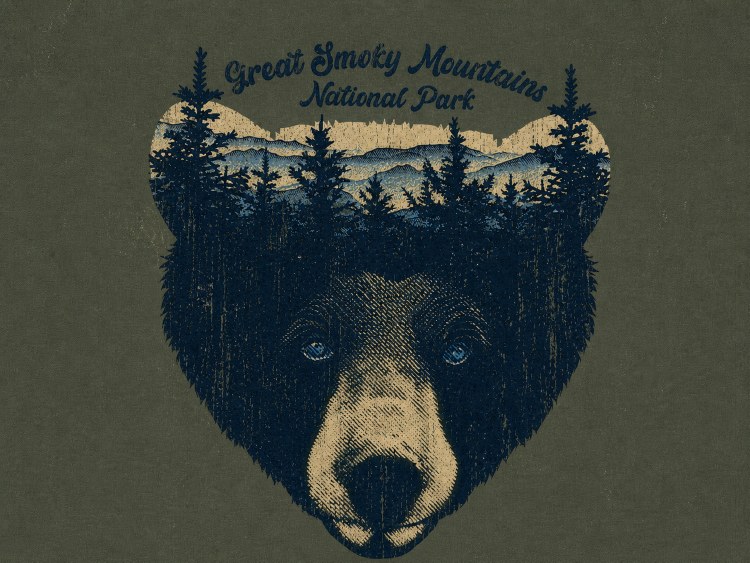 Black Bear Tree Bust - Light Green
