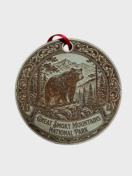 Wooden Ornament - GSM Bear