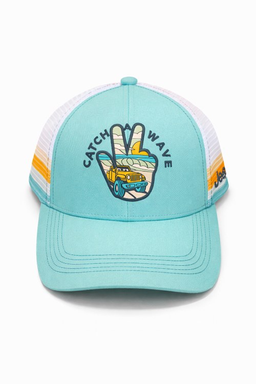 Trucker Cap - Jeep Catch a Wave - Aqua