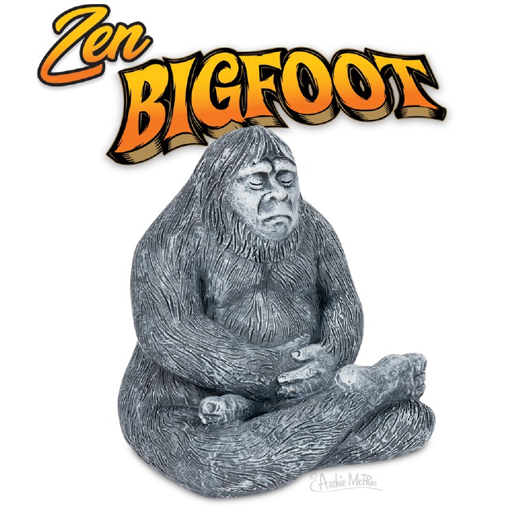 Zen Bigfoot Polystone Figurine