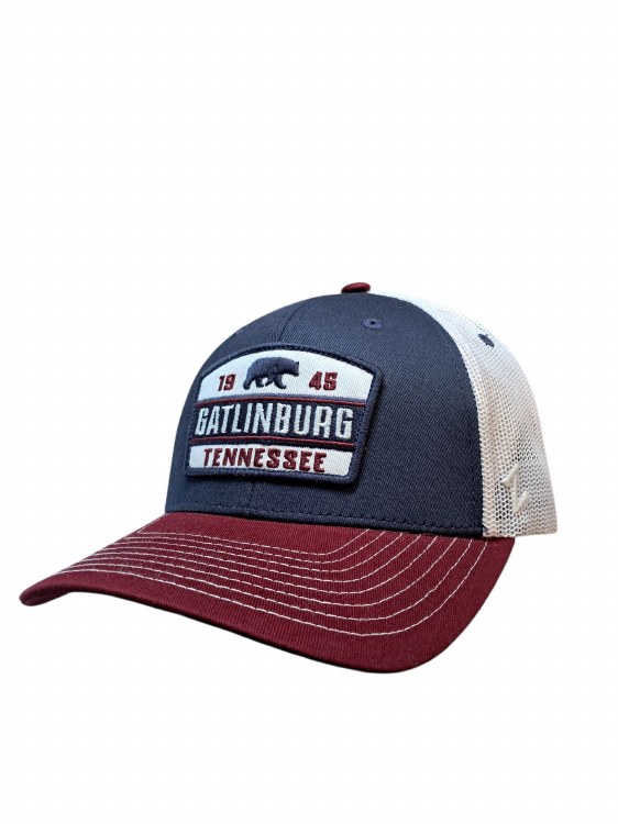 Outlie Black Bear- Navy & Burgandy