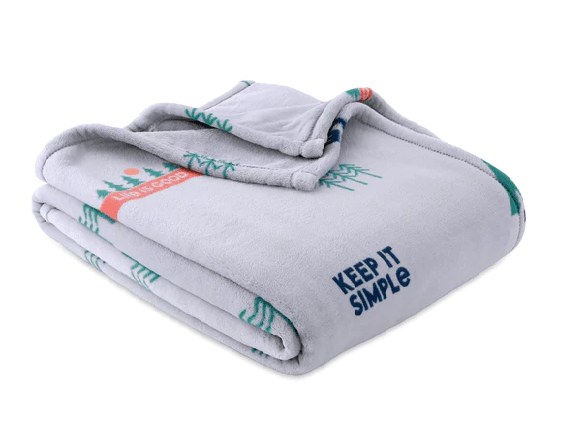 Life is Good Berkshire Blanket - Mountain Canoe