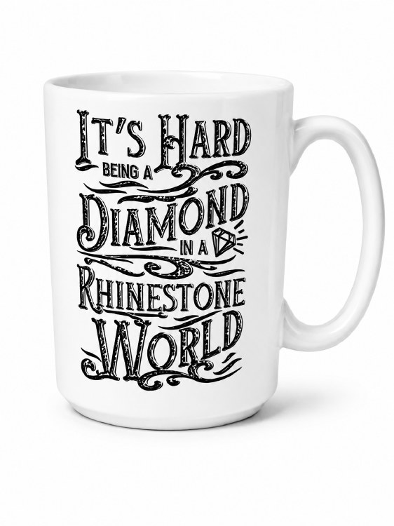 Diamond in Rhinestone World Mug