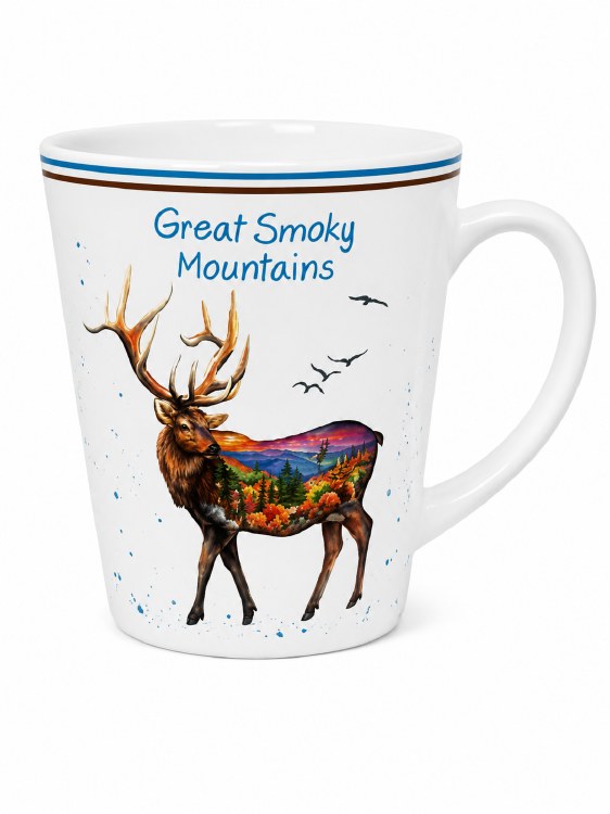 Elk Watercolor Mug