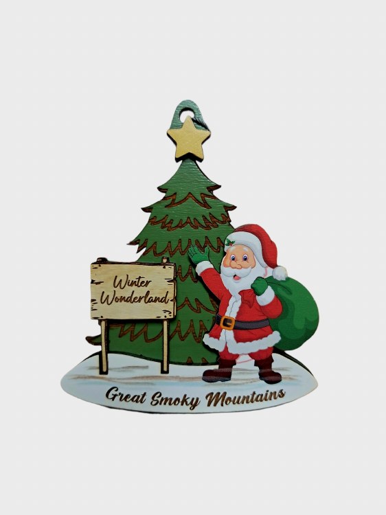 Tim Weberding Ornament- Santa Winter Wonderland