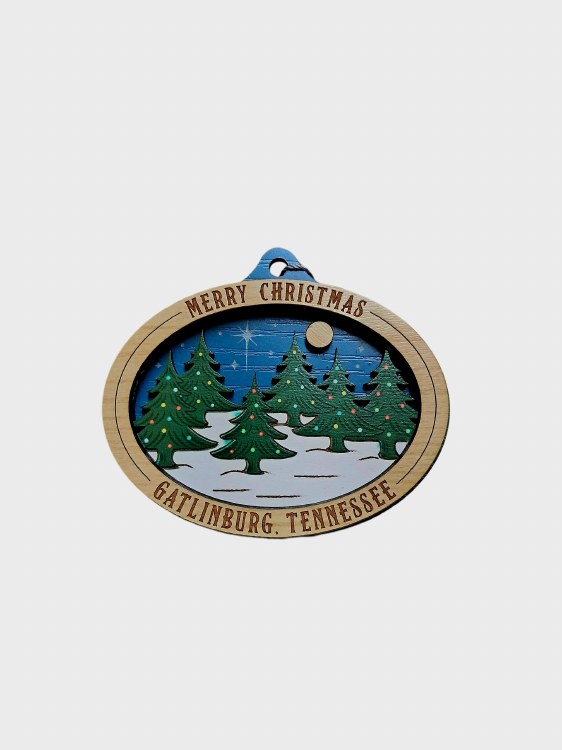 Tim Weberding Ornament- Gatlinburg TN Christmas Trees