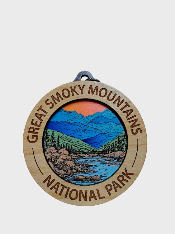 Tim Weberding Ornament- GSMNP Mountain Stream