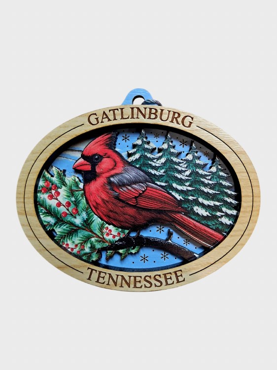 Tim Weberding Ornament- Cardinal Winter