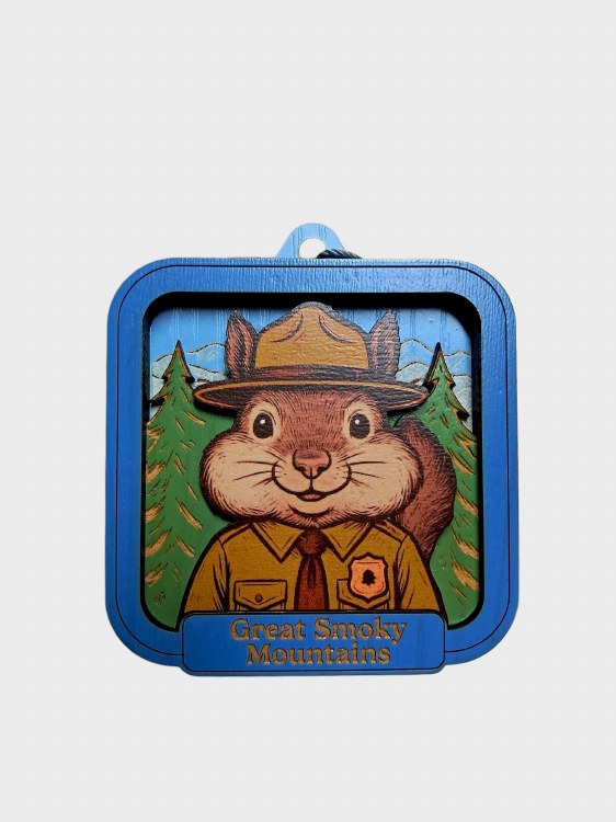 Tim Weberding Ornament- Park Ranger Squirrel