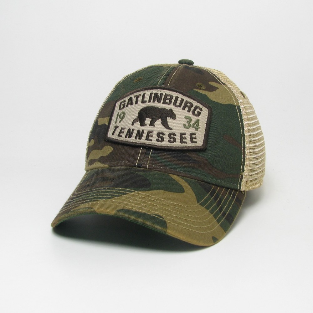 Trucker Hat Gatlinburg Focus Bear Camo Jonathan's