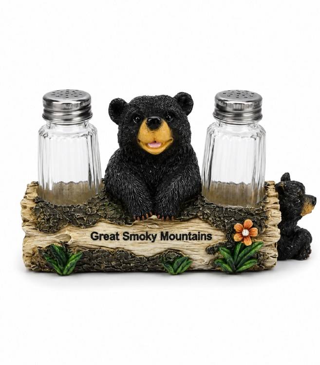Salt & Pepper Shaker - Bears in Log