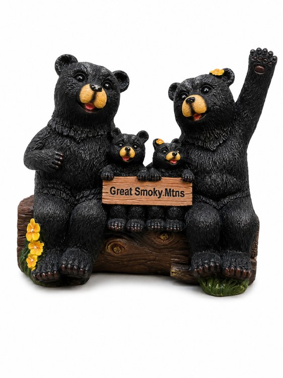 GSM Bear Family on Log