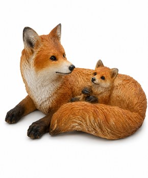 Mother and Baby Fox