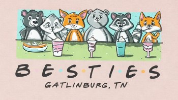 Gatlinburg Woodland Friends - Dusty Rose - S