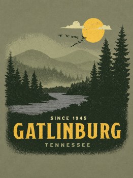 Vintage Poster Outdoors - Laurel Green