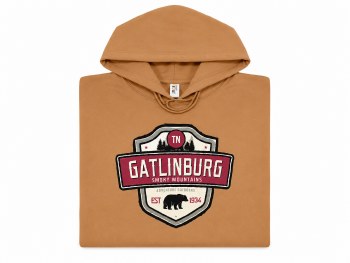 Hooded Shields Up Sweatshirt - Golden Pecan