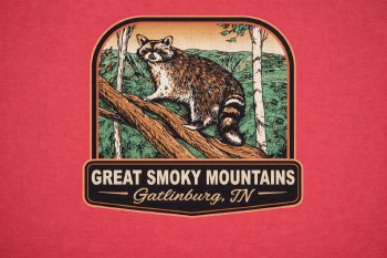 Camp Badge Raccoon - Brick