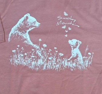 Nurture Black Bear- Mauve- S