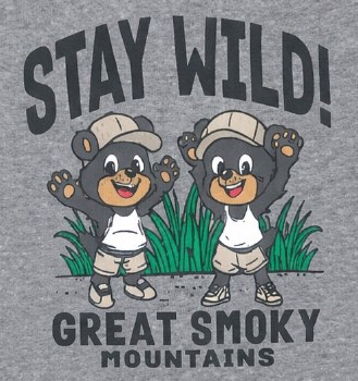 Onsie - Playful Black Bears - Graphite - 6M