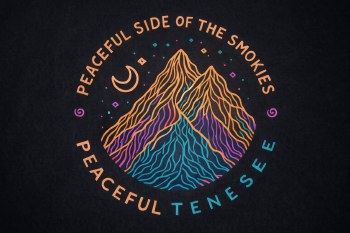 Luteous E Mountains Moon and Sky - Black