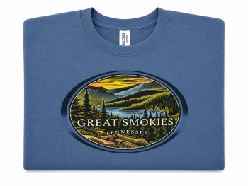Crew Woodcut Oval East - Denim