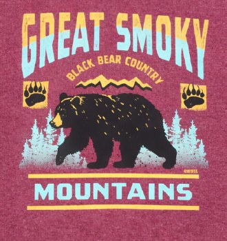 Rubber Stamp Black Bear - Maroon - XS