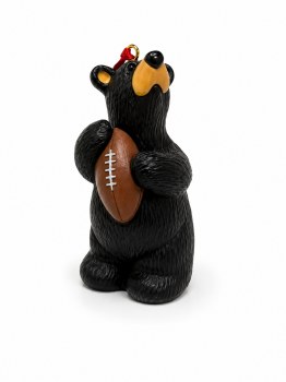 Bearfoots Football Bear Ornament