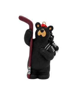 Bearfoots Hockey Bear Ornament