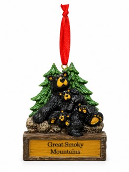 Bearfoots Lounge Bear Ornament