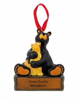 Bearfoots Bear with Pup Ornament