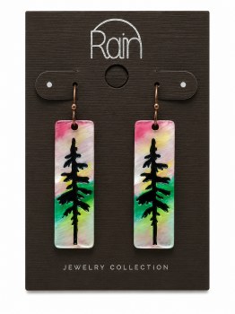 Earrings - Twilight Tree Painted
