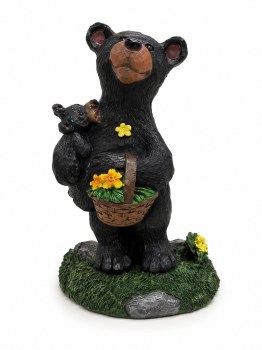 Bear & Baby with Flowers